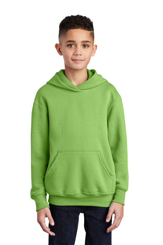 Port & Coâ„¢ Youth Core Fleece Pullover Hooded Sweatshirt.  PC90YH