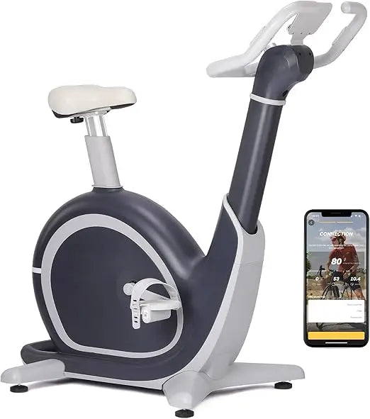 Stationary Exercise Upright Bike, Smart Indoor Cycling Bike, Exercise Bike for Home with Magnetic/Auto Resistance, App Data Trac