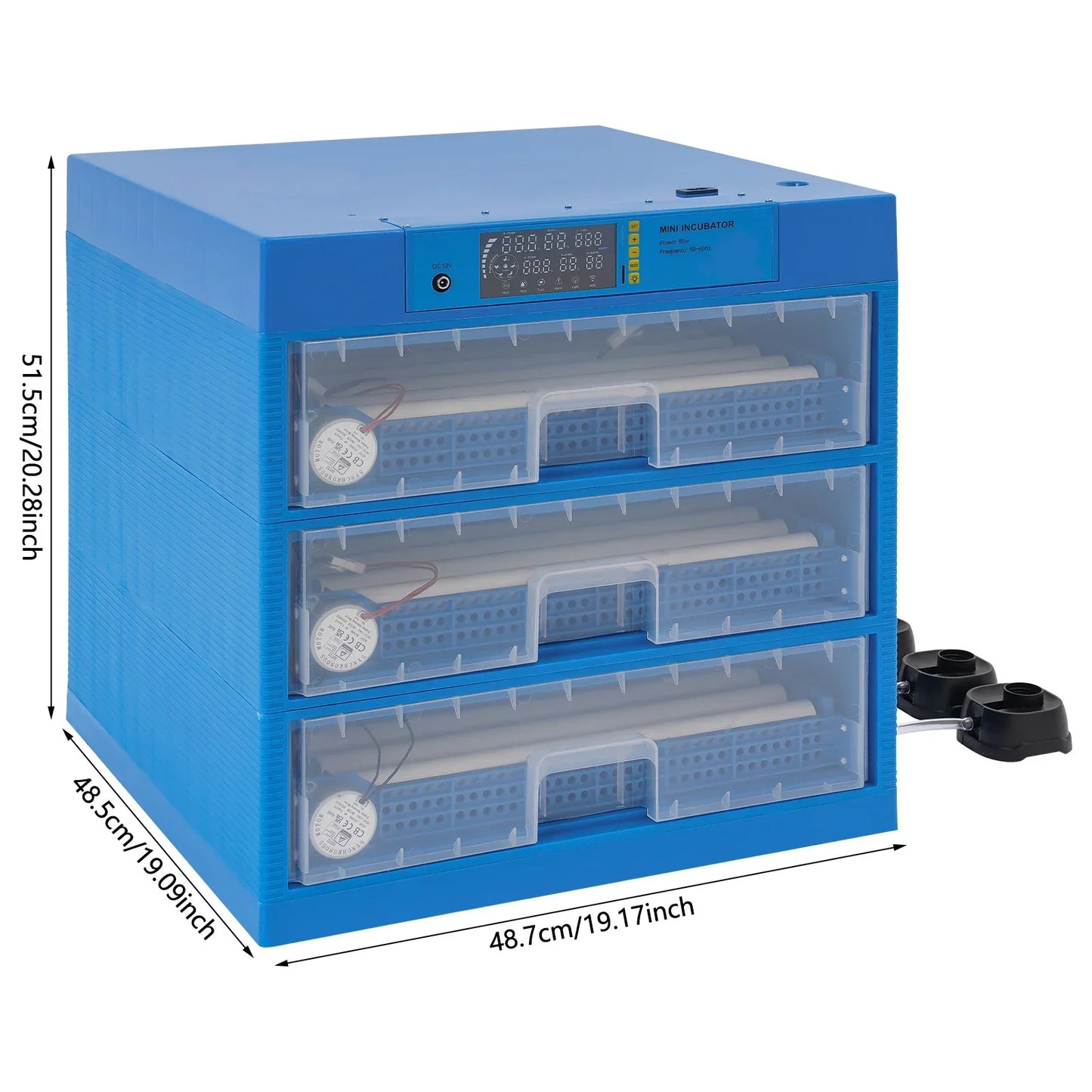 128/192 Eggs Incubator Home Smart Incubator Kit with Temperature & Humidity Control Automatic Egg Turning