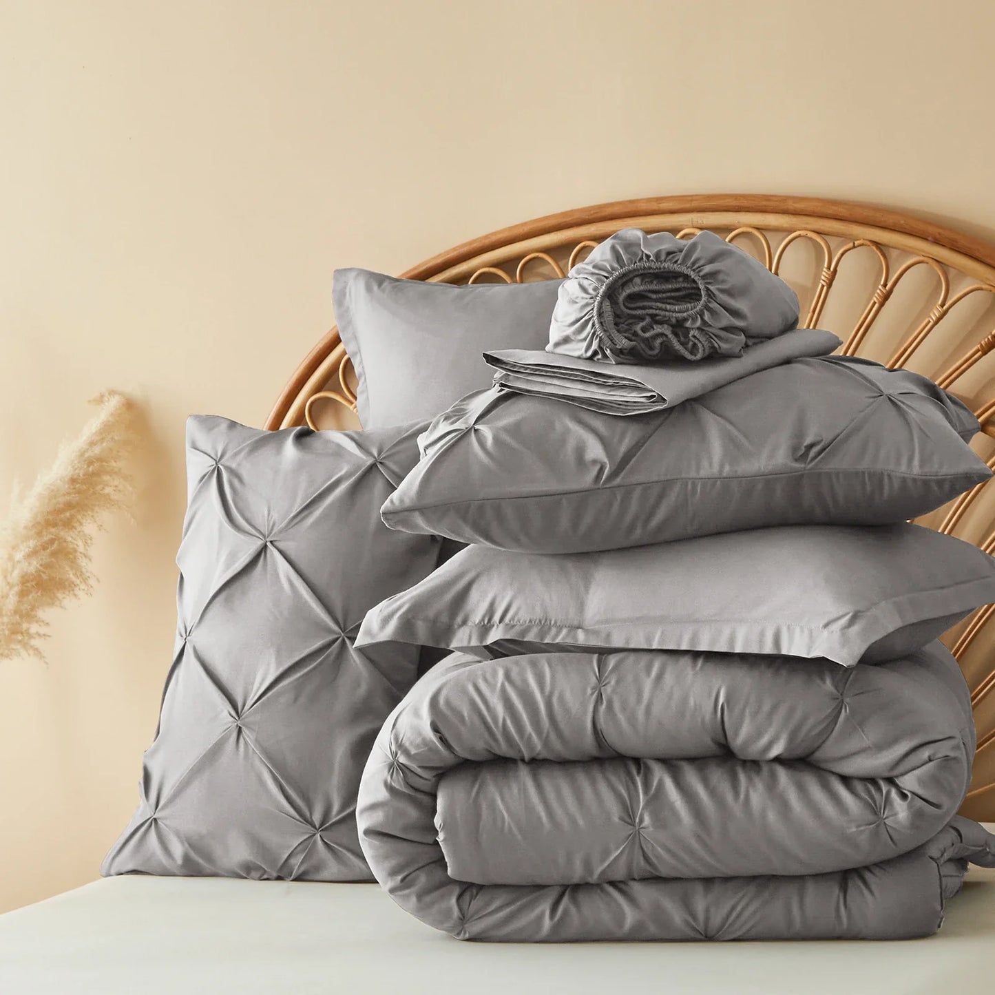 5-PC/7-PCS Comforter Set -  Queen Bed in a Bag with Comforters, Sheets, Pillowcases Queen King Full Twin
