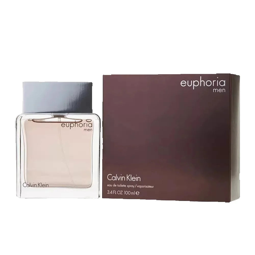 Perfume para hombre Calvin Klein Euphoir EDT 100 ml, aroma fresco y duradero, regalo, notas amaderadas y fucsias, larga duración, original y genuino.