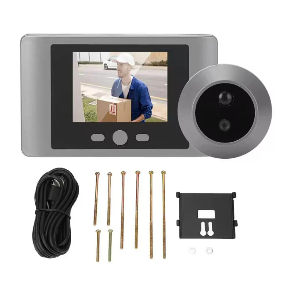 Mini Night Vision Digital Peephole Smart Wireless Door Viewer Camera PIR Motion Detection Digital Door Viewer 2000mAh Eye Viewer