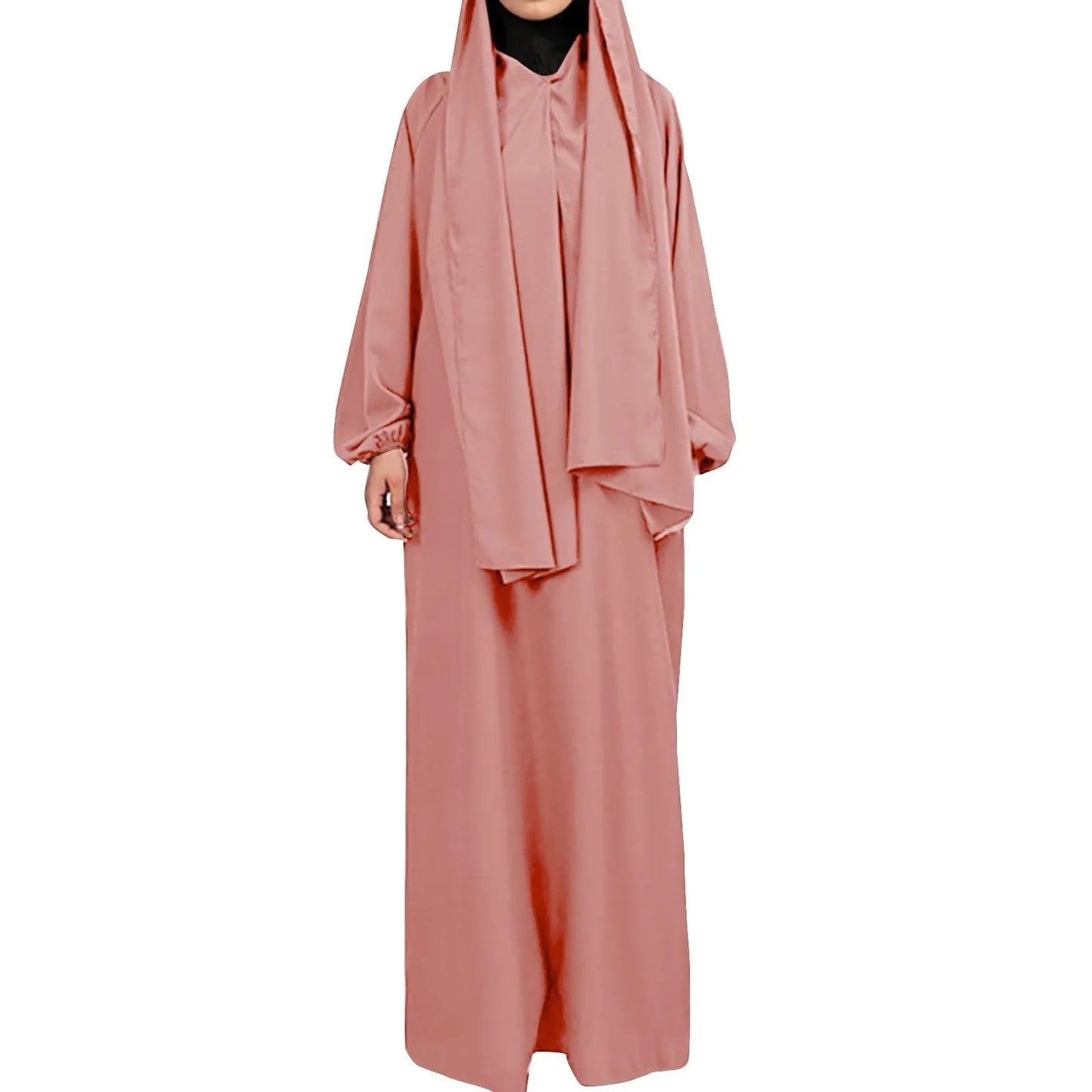 Vestido de Ramadán para mujer, Jilbabs, caftán musulmán, abayas, vestidos de manga larga, túnica de Dubái con hiyab, ropa hiyabislámica.