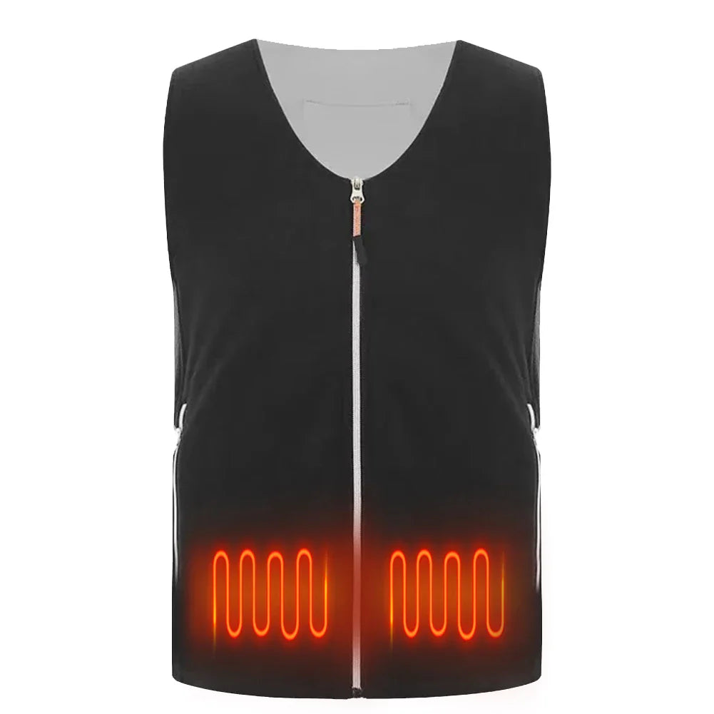 Chaquetas térmicas eléctricas de invierno para exteriores, chalecos térmicos con calefacción eléctrica para hombres y mujeres, esquí al aire libre y senderismo.
