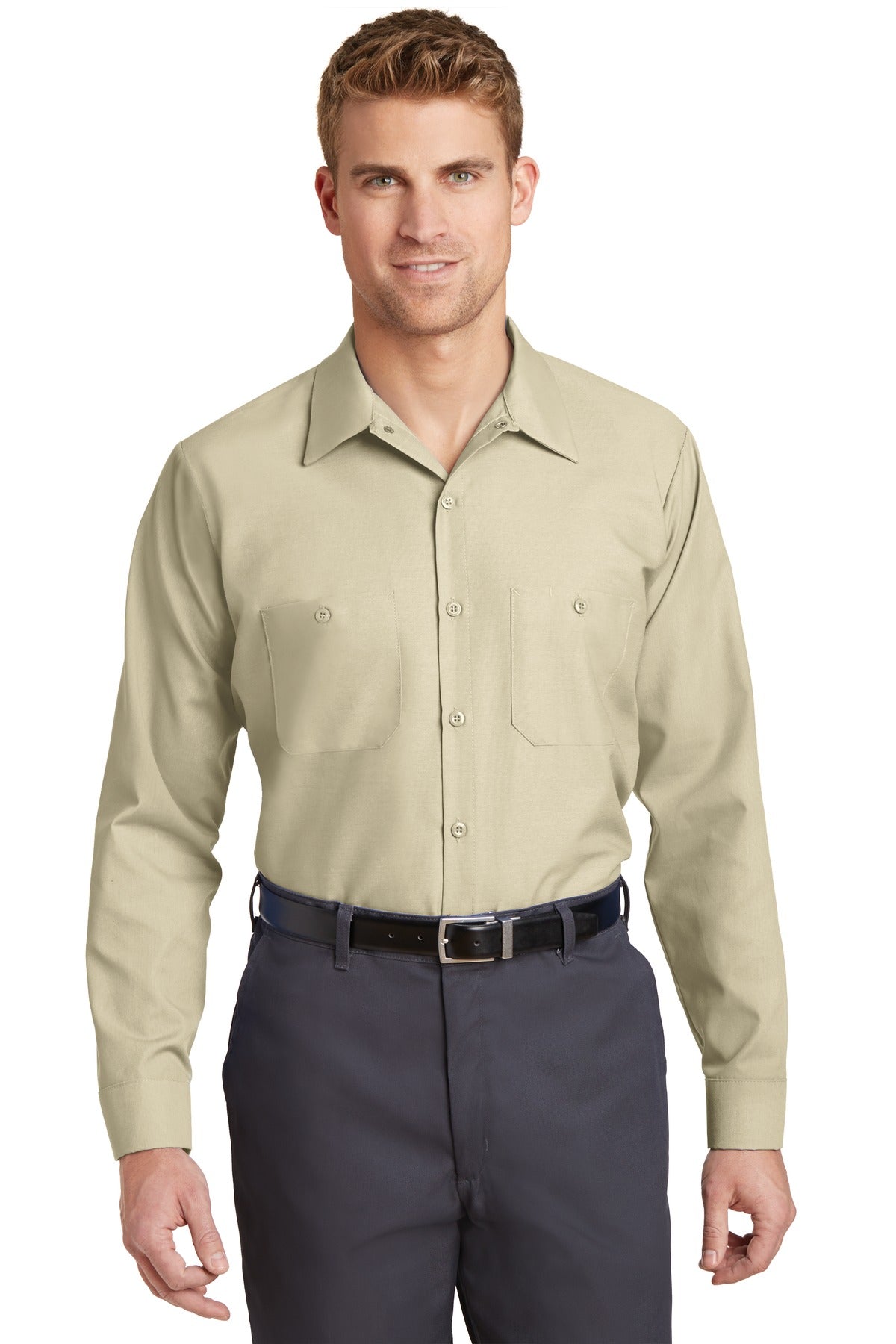Red KapÂ® Long Size, Long Sleeve Industrial Work Shirt. SP14LONG