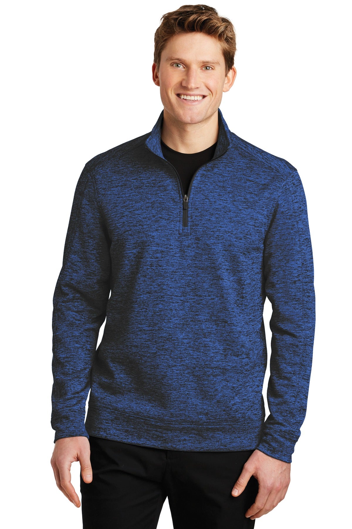 Sport-TekÂ® PosiChargeÂ® Electric Heather Fleece 1/4-Zip Pullover. ST226