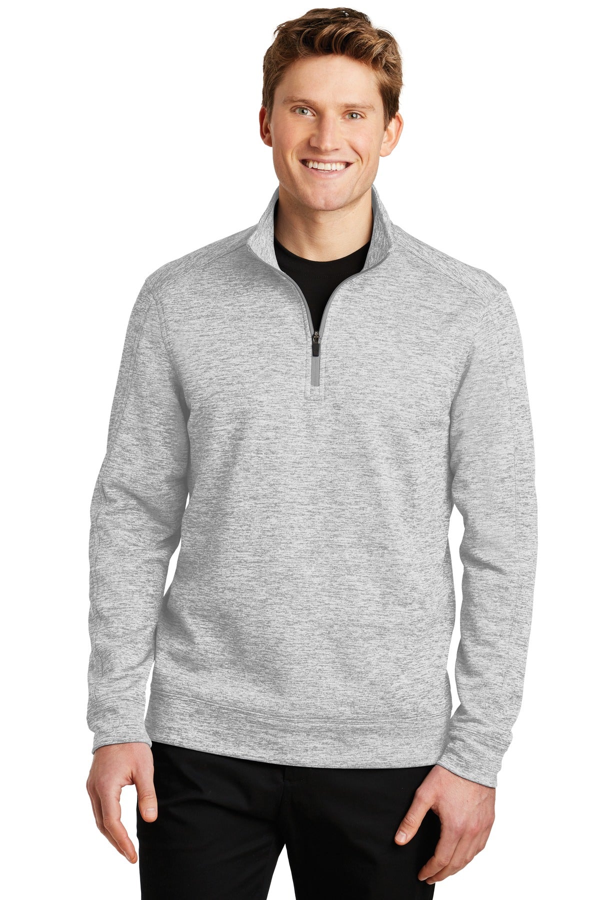 Sport-TekÂ® PosiChargeÂ® Electric Heather Fleece 1/4-Zip Pullover. ST226