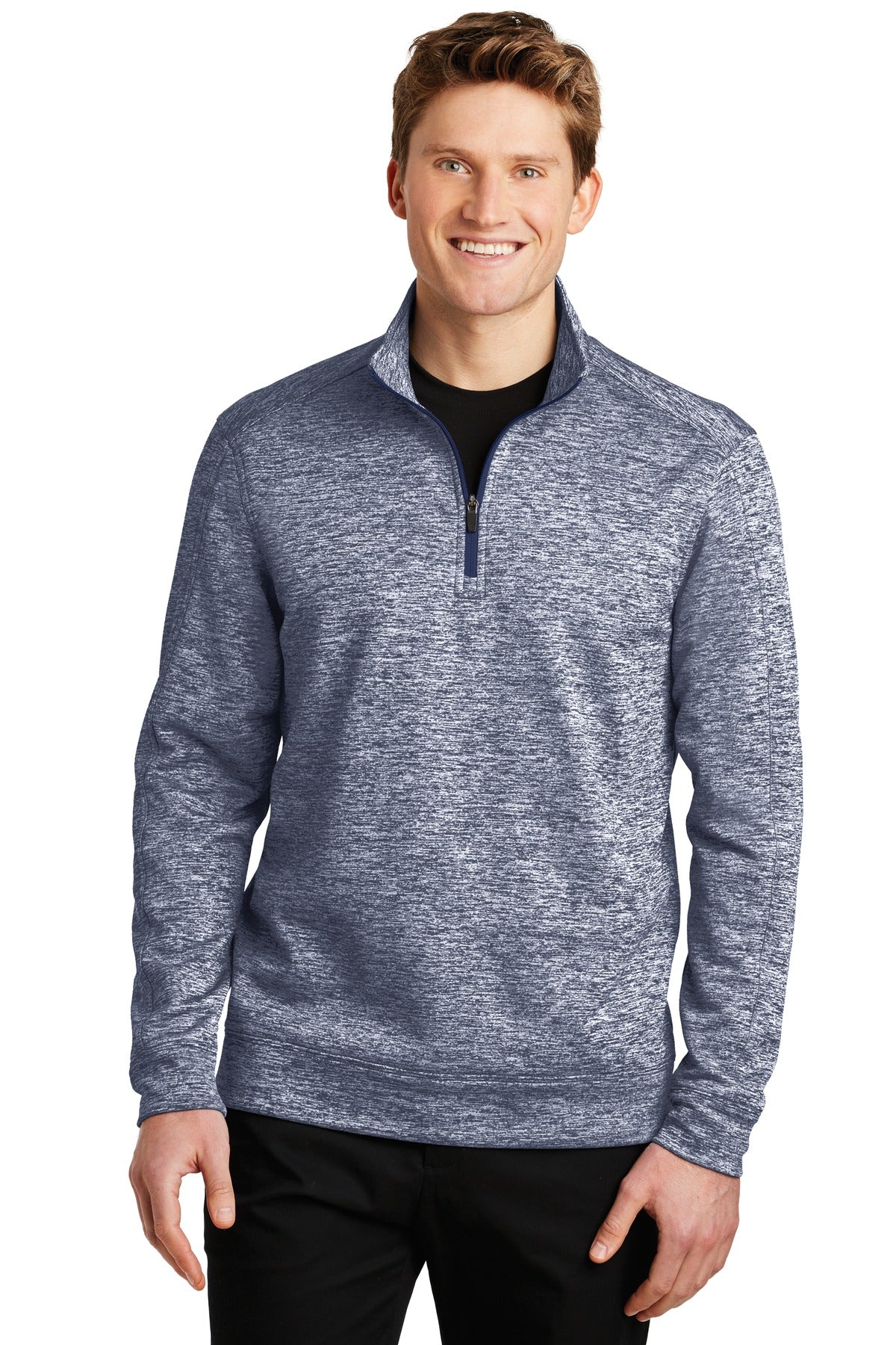 Sport-TekÂ® PosiChargeÂ® Electric Heather Fleece 1/4-Zip Pullover. ST226