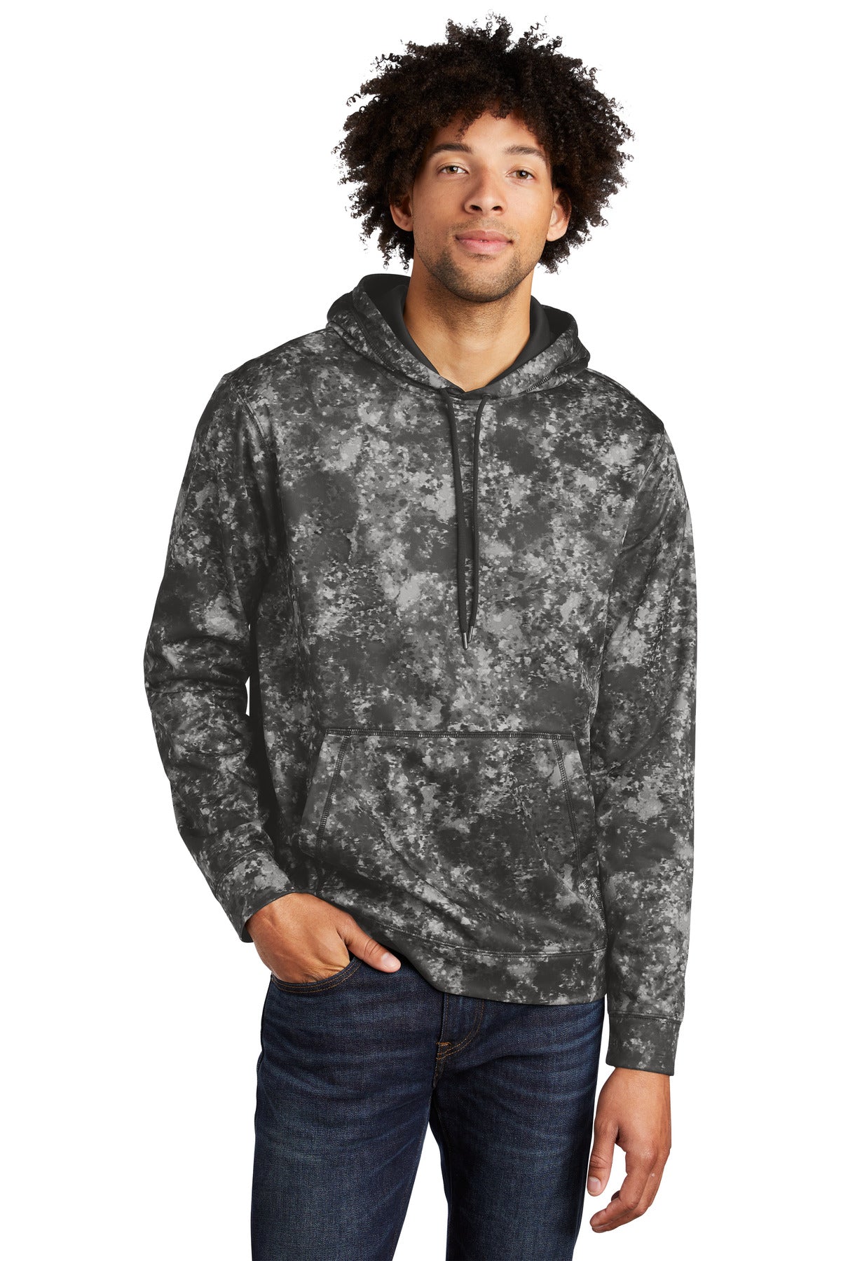 Sport-TekÂ® Sport-WickÂ® Mineral Freeze Fleece Hooded Pullover. ST230
