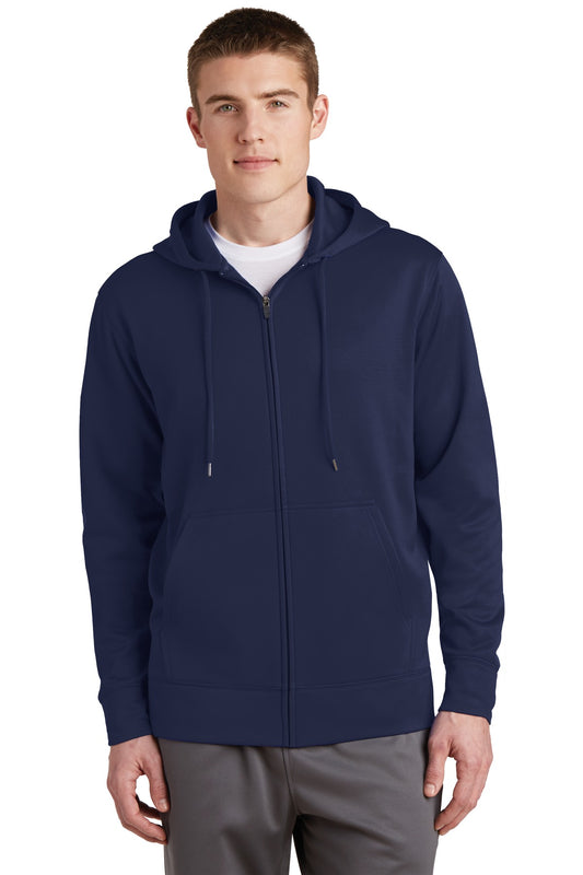 Sport-TekÂ® Sport-WickÂ® Fleece Full-Zip Hooded Jacket.  ST238