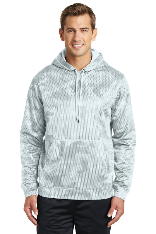 Sport-TekÂ® Sport-WickÂ® CamoHex Fleece Hooded Pullover. ST240