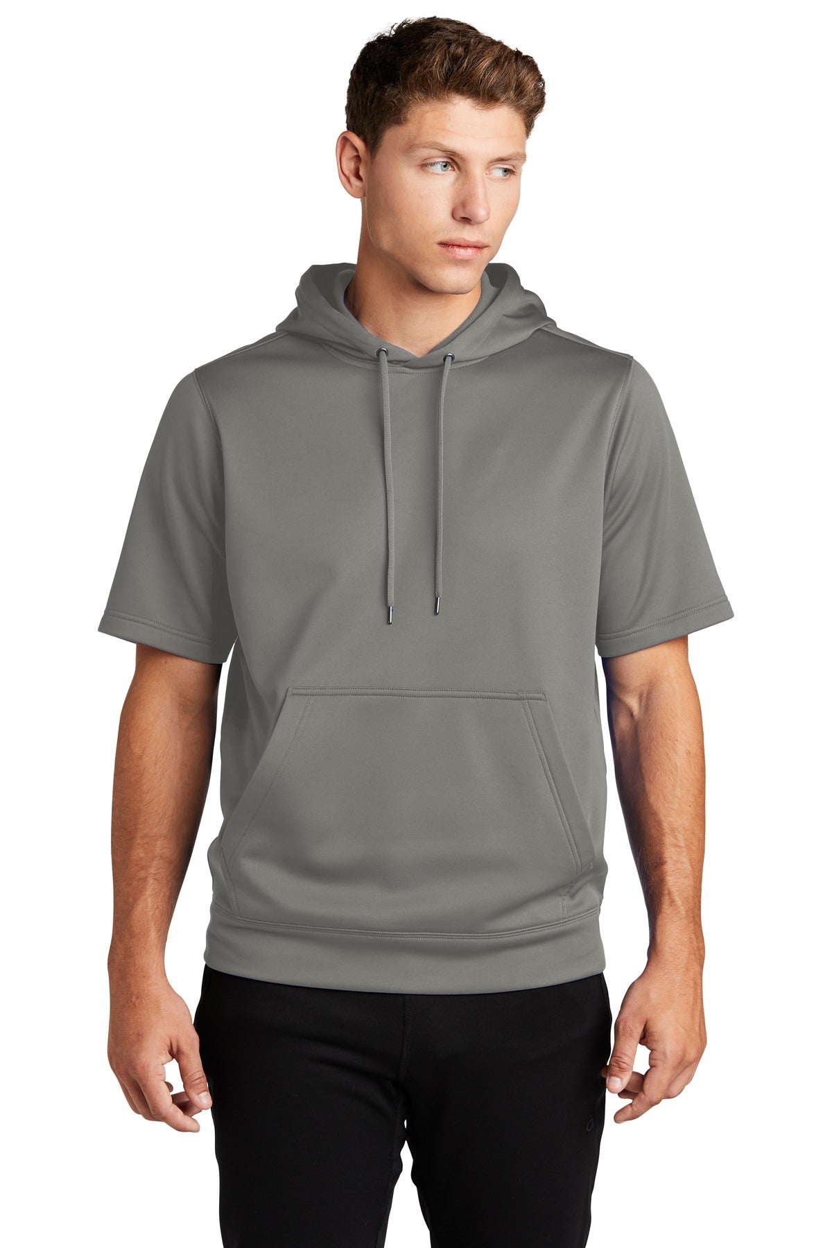 Sport-Tek Â® Sport-Wick Â® Fleece Short Sleeve Hooded Pullover. ST251