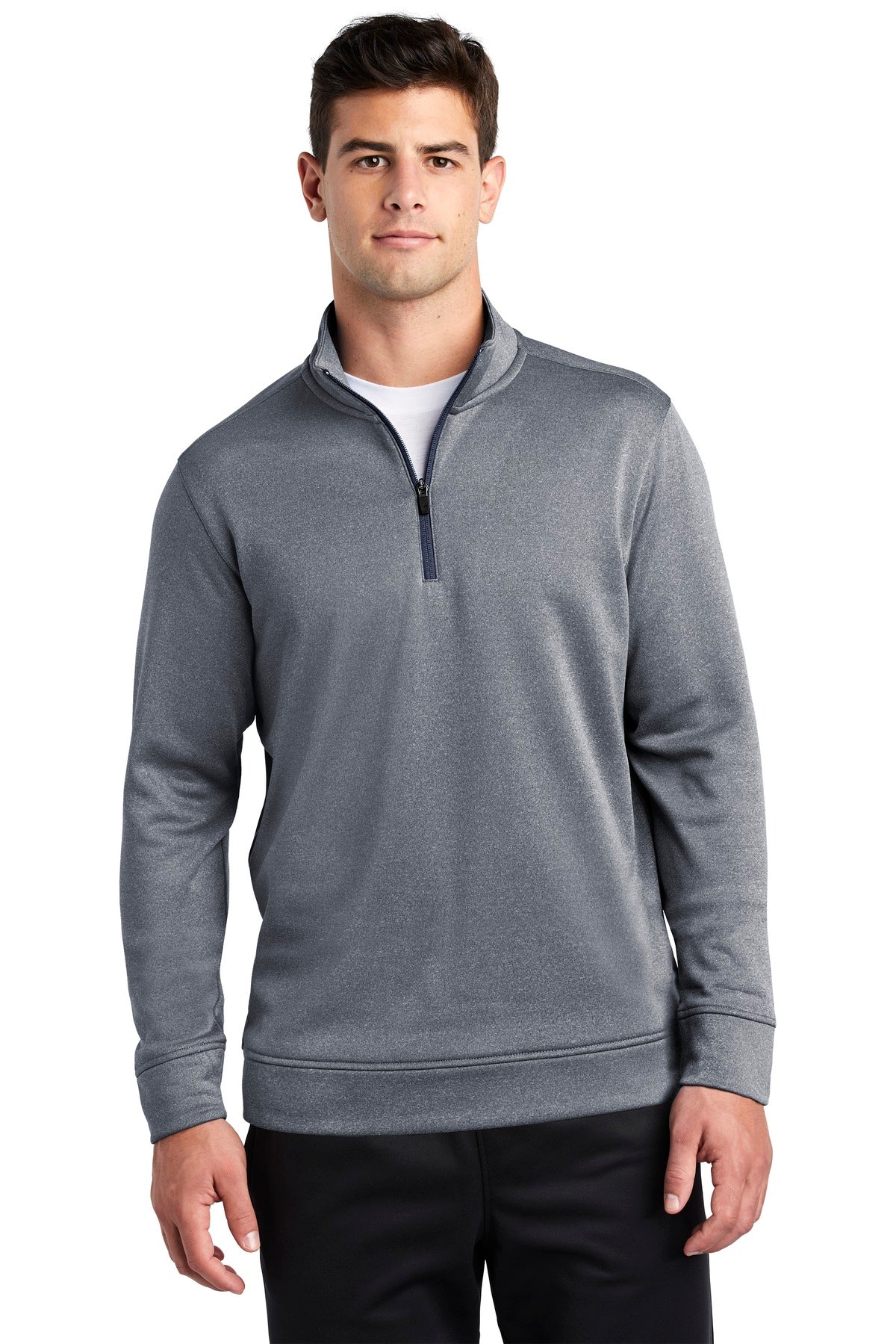 Sport-Tek Â® PosiCharge Â® Sport-Wick Â® Heather Fleece 1/4-Zip Pullover. ST263