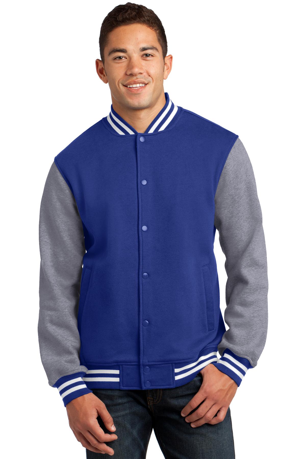 Sport-TekÂ® Fleece Letterman Jacket. ST270