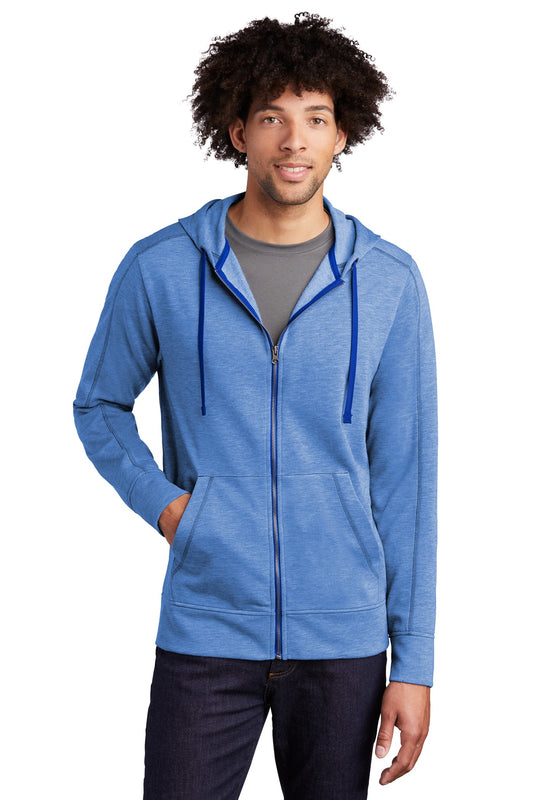 Sport-Tek Â® PosiCharge Â® Tri-Blend Wicking Fleece Full-Zip Hooded Jacket ST293