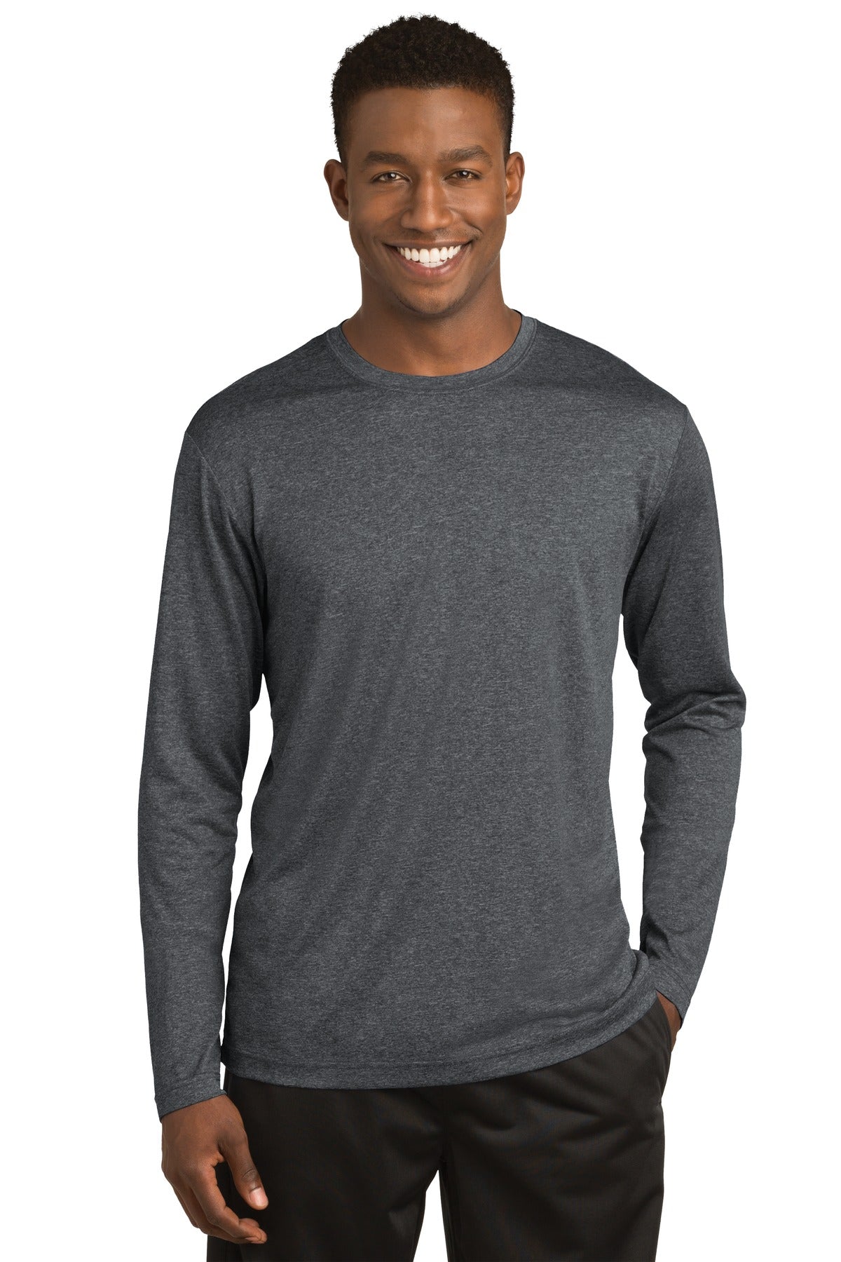 Sport-TekÂ® Long Sleeve Heather Contenderâ„¢ Tee. ST360LS