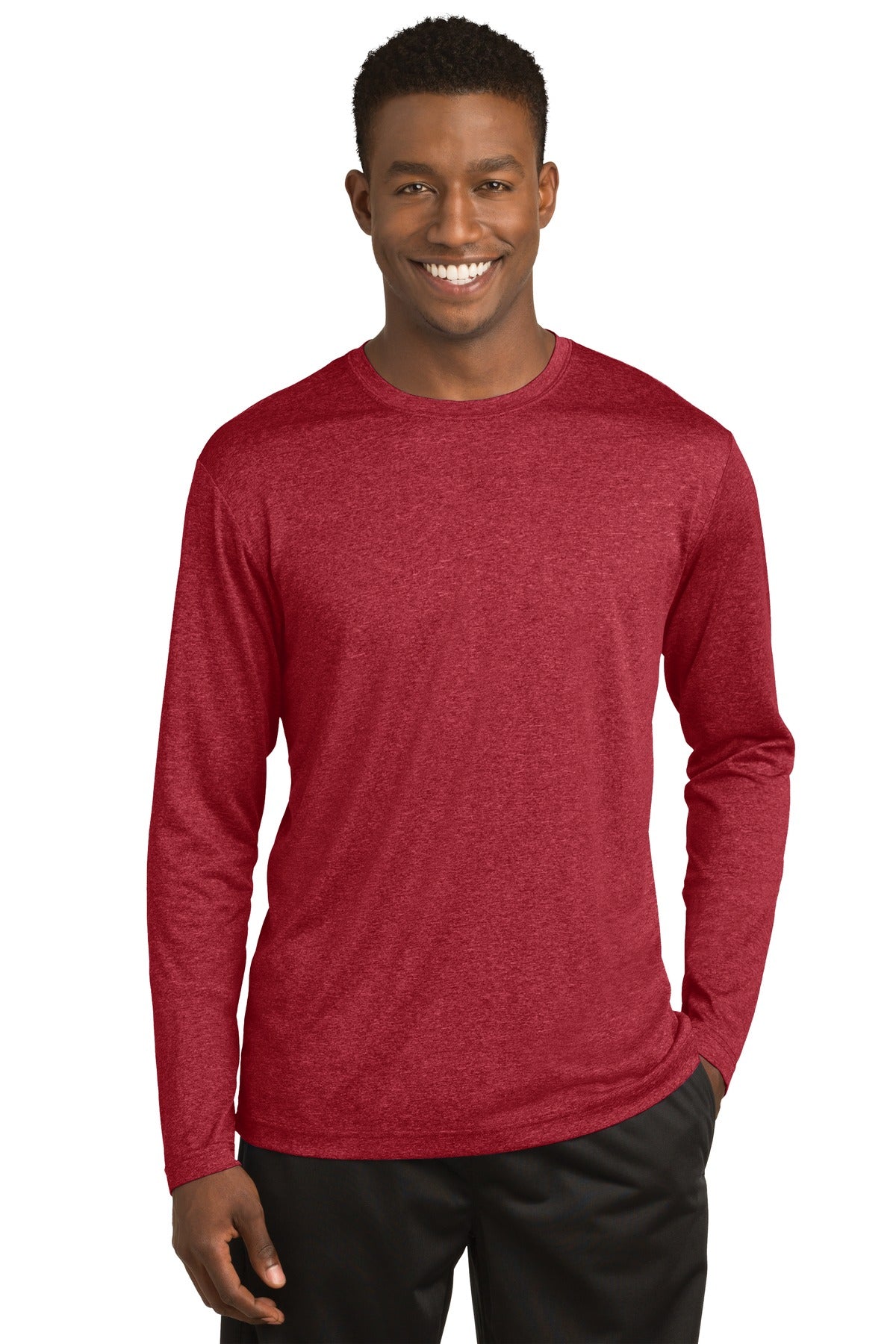 Sport-TekÂ® Long Sleeve Heather Contenderâ„¢ Tee. ST360LS