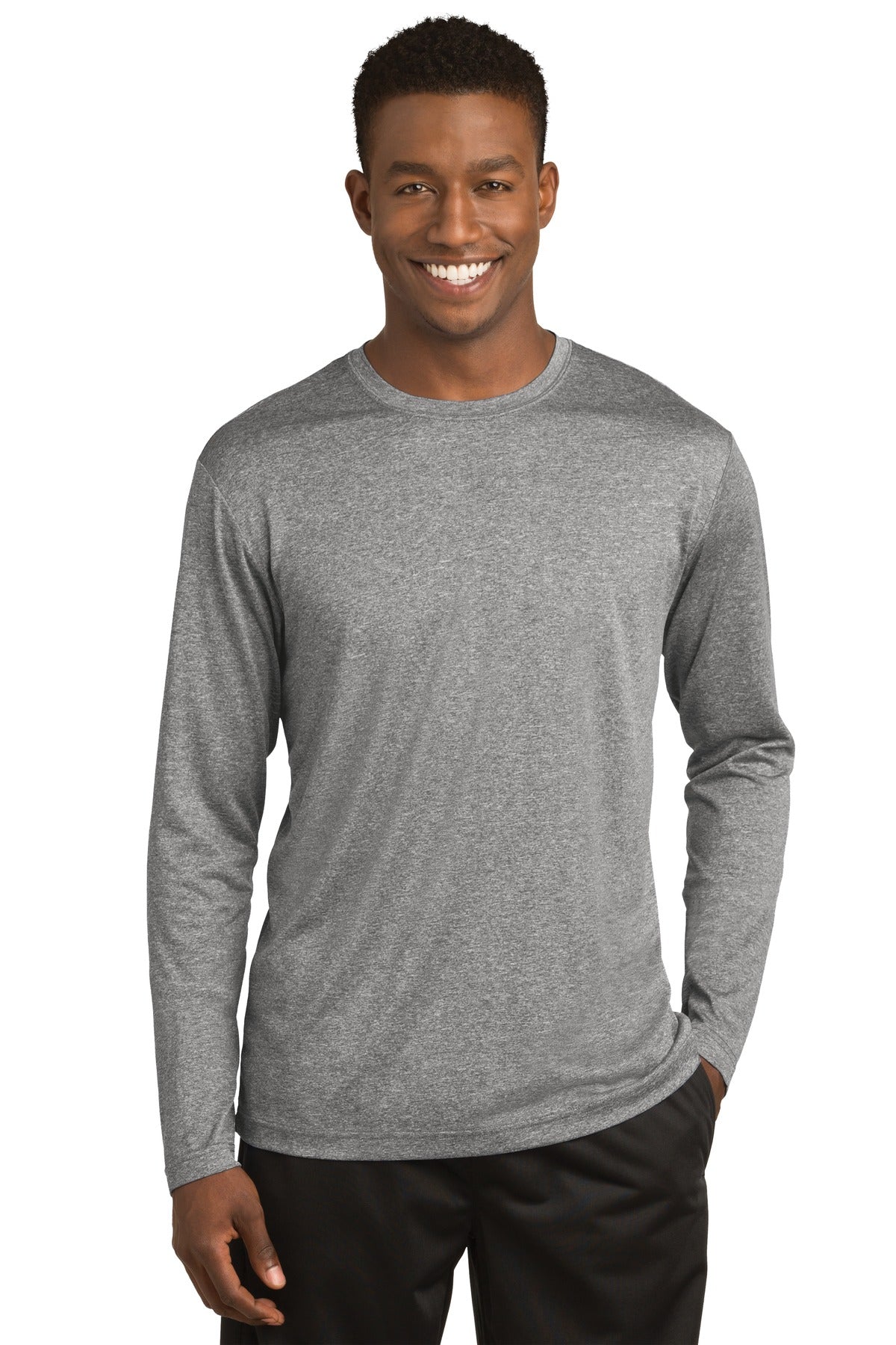 Sport-TekÂ® Long Sleeve Heather Contenderâ„¢ Tee. ST360LS