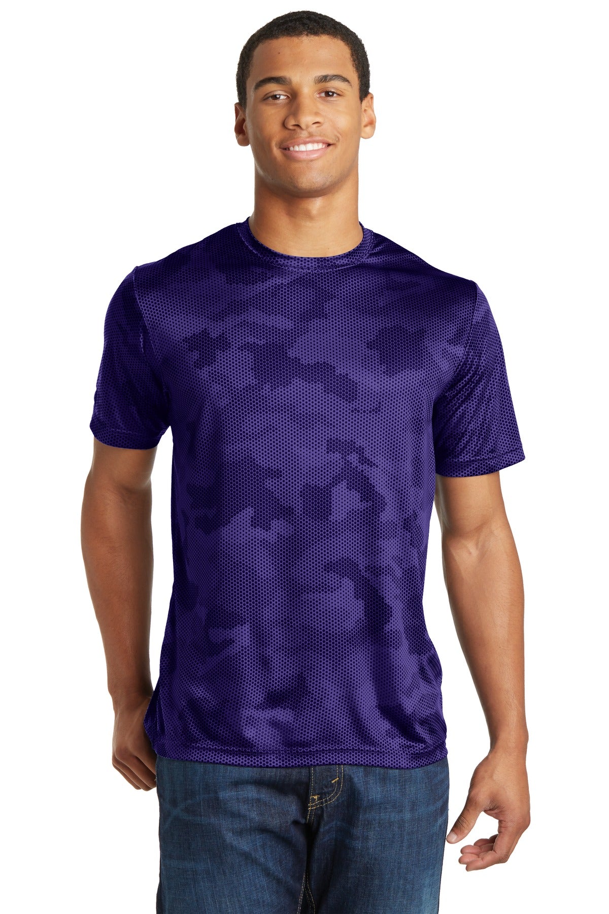 Sport-TekÂ® CamoHex Tee. ST370