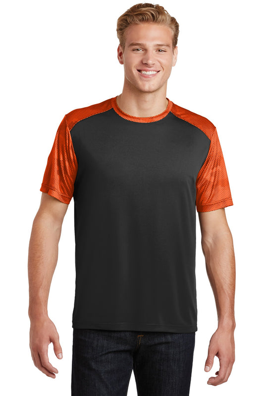 Sport-TekÂ® CamoHex Colorblock Tee. ST371