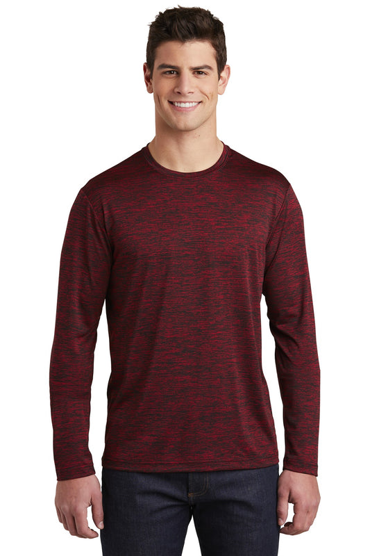 Sport-Tek Â® PosiCharge Â® Long Sleeve Electric Heather Tee. ST390LS
