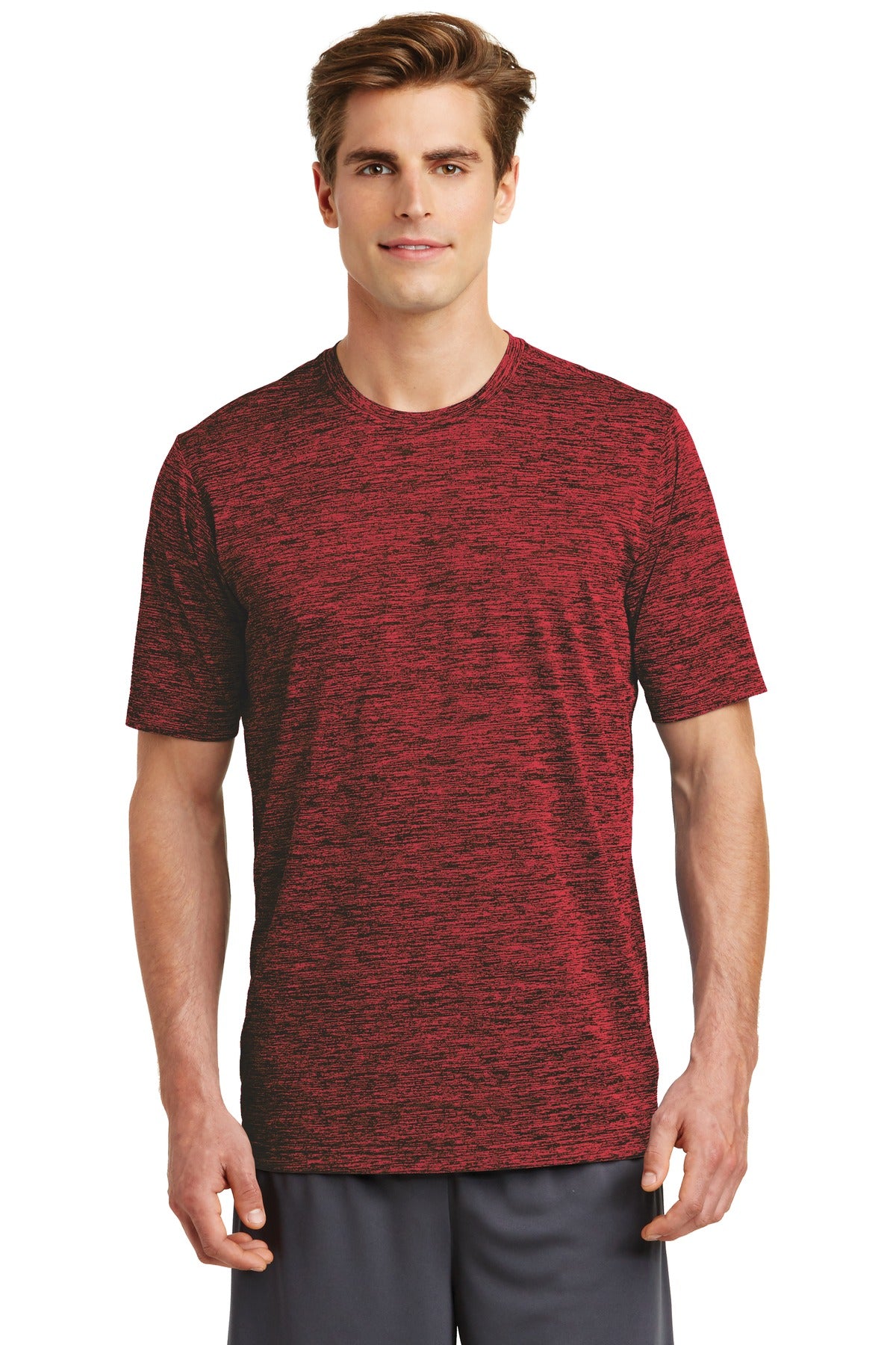 Sport-TekÂ® PosiChargeÂ® Electric Heather Tee. ST390