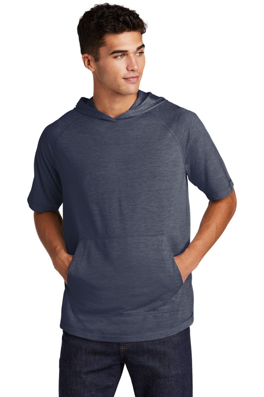 Sport-Tek Â® PosiCharge Â® Tri-Blend Wicking Short Sleeve Hoodie. ST404