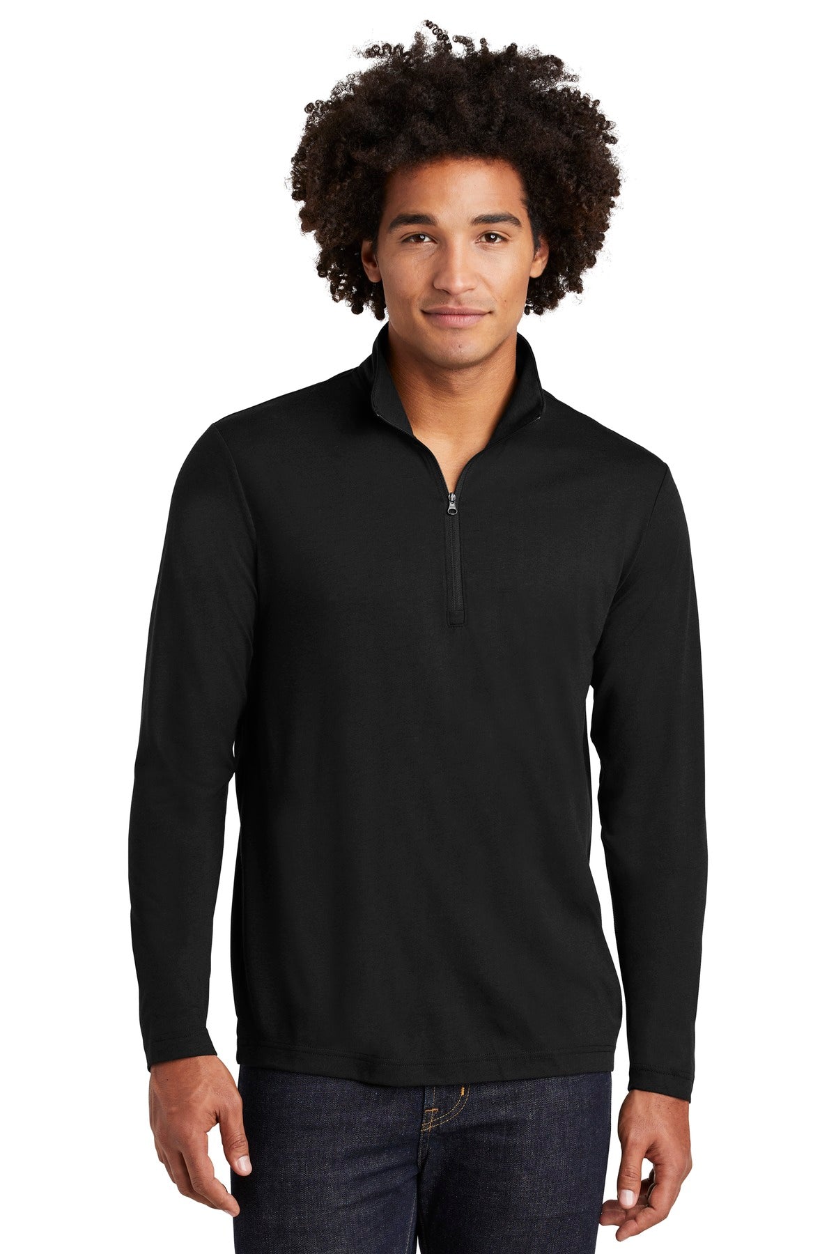 Sport-Tek Â® PosiCharge Â® Tri-Blend Wicking 1/4-Zip Pullover. ST407