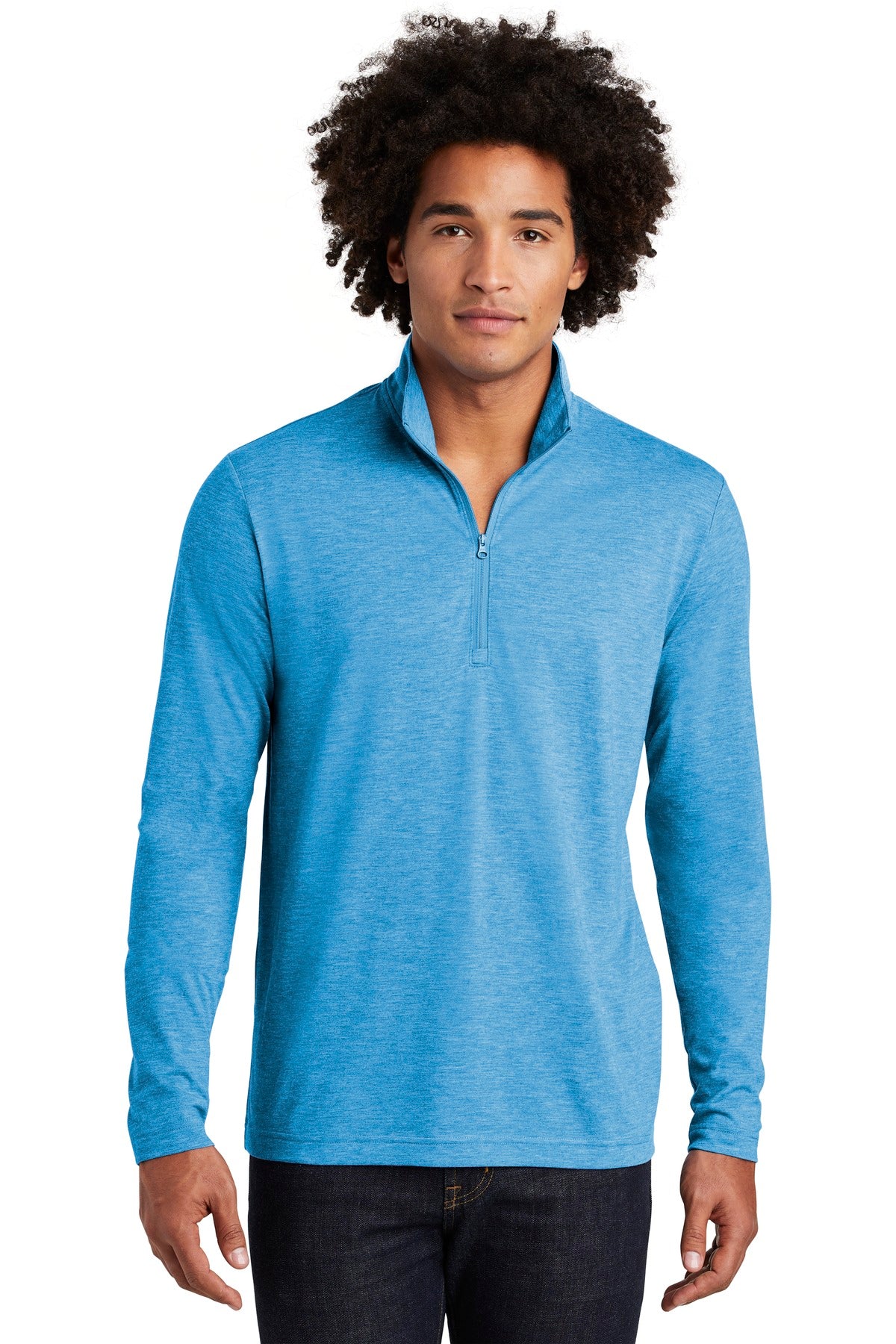 Sport-Tek Â® PosiCharge Â® Tri-Blend Wicking 1/4-Zip Pullover. ST407