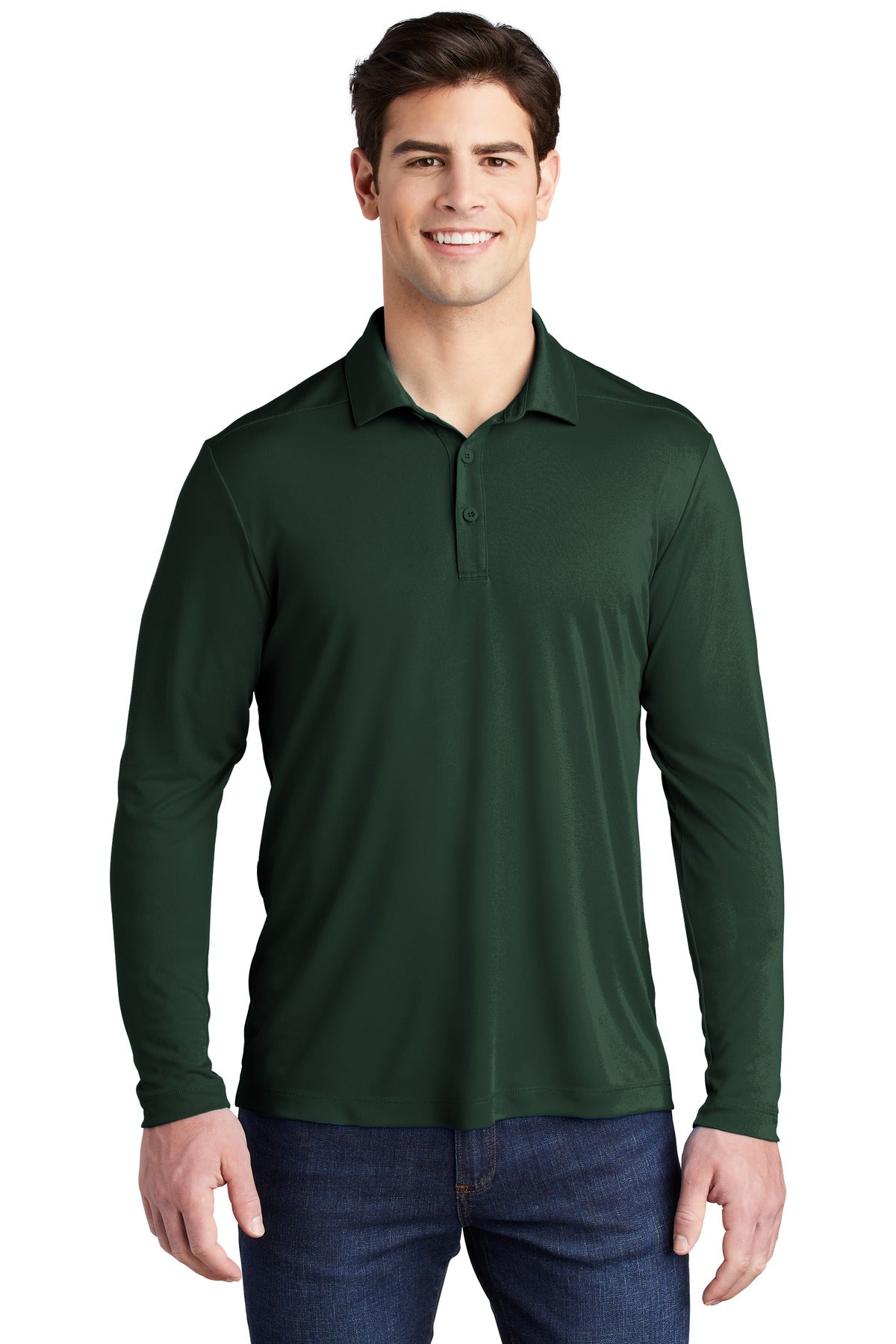 Sport-Tek Â®  Posi-UVÂ®  Pro Long Sleeve Polo. ST520LS