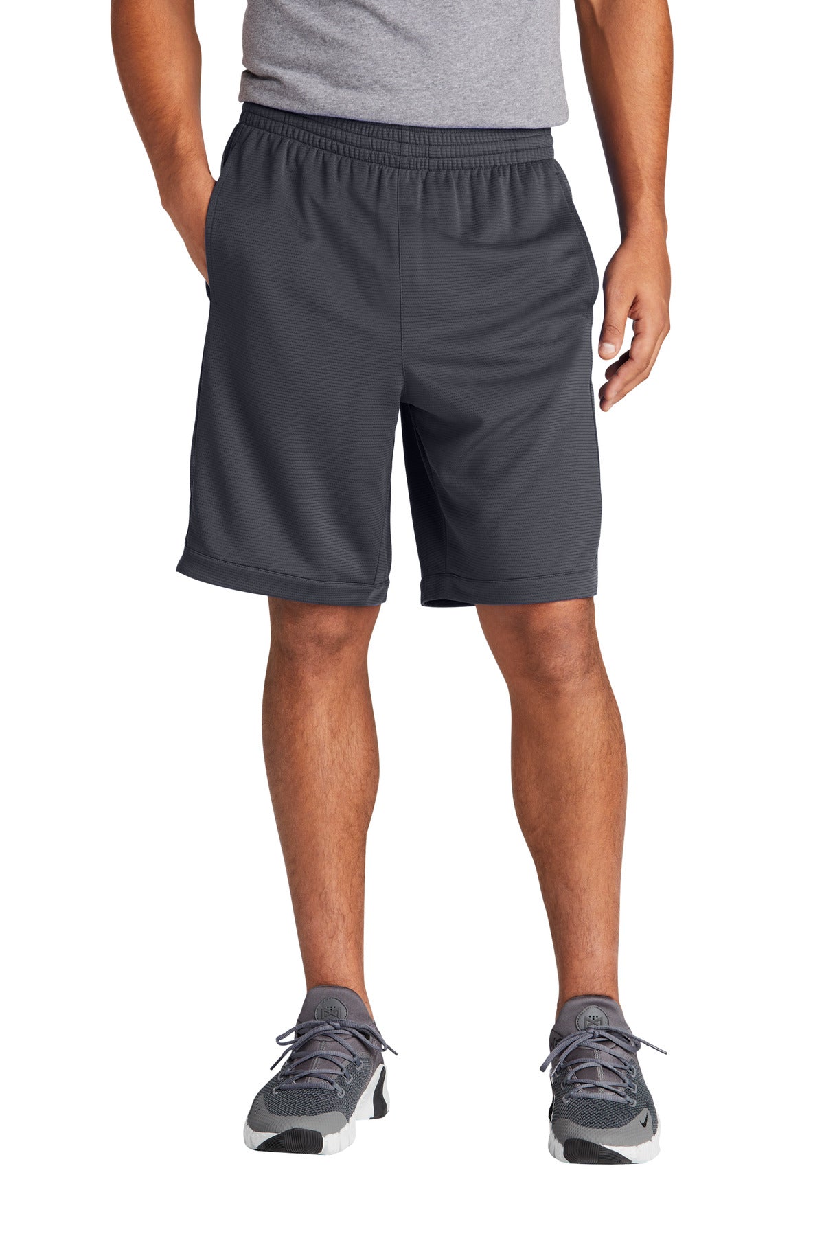 Sport-TekÂ® PosiChargeÂ® Position Short with Pockets ST575