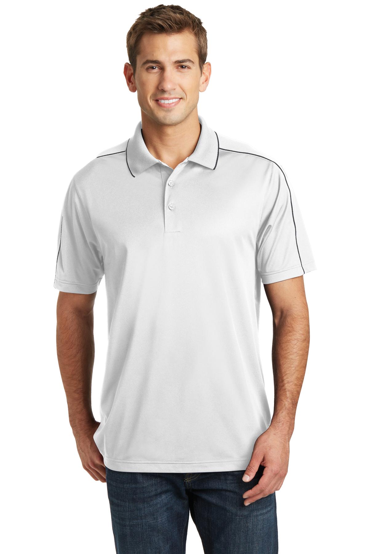 Sport-TekÂ® Micropique Sport-WickÂ® Piped Polo. ST653