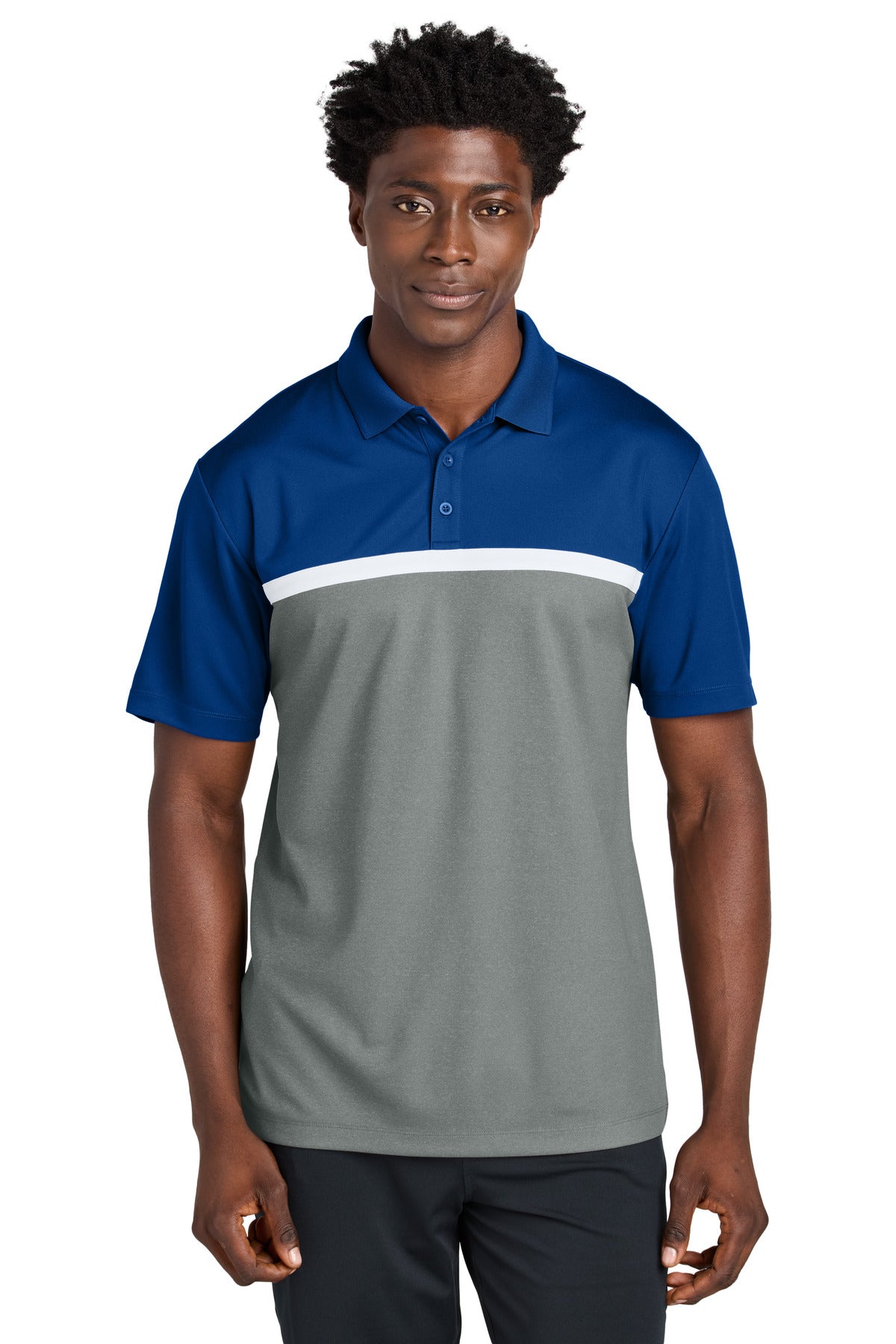 Sport-TekÂ® UV Micropique Colorblock Polo ST741