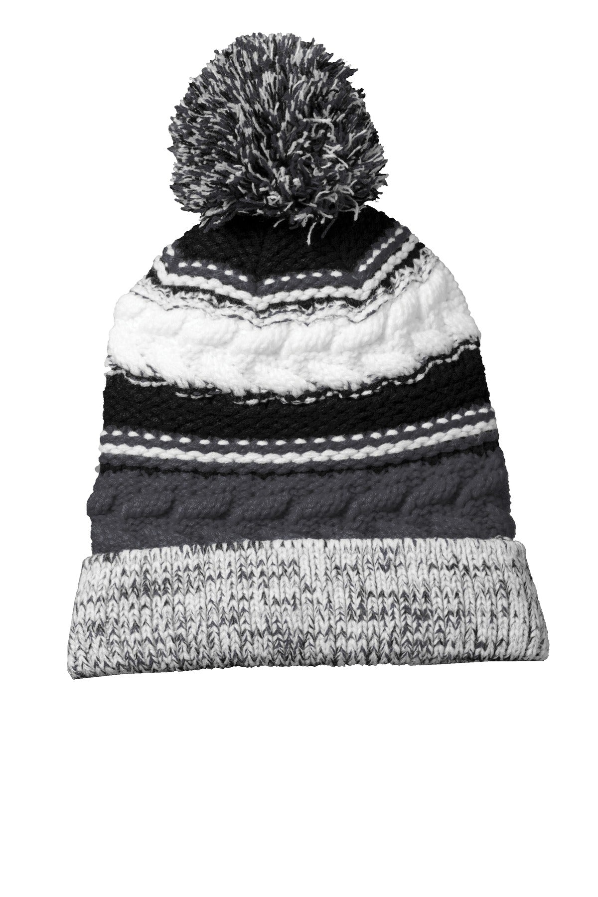 Sport-TekÂ® Pom Pom Team Beanie. STC21