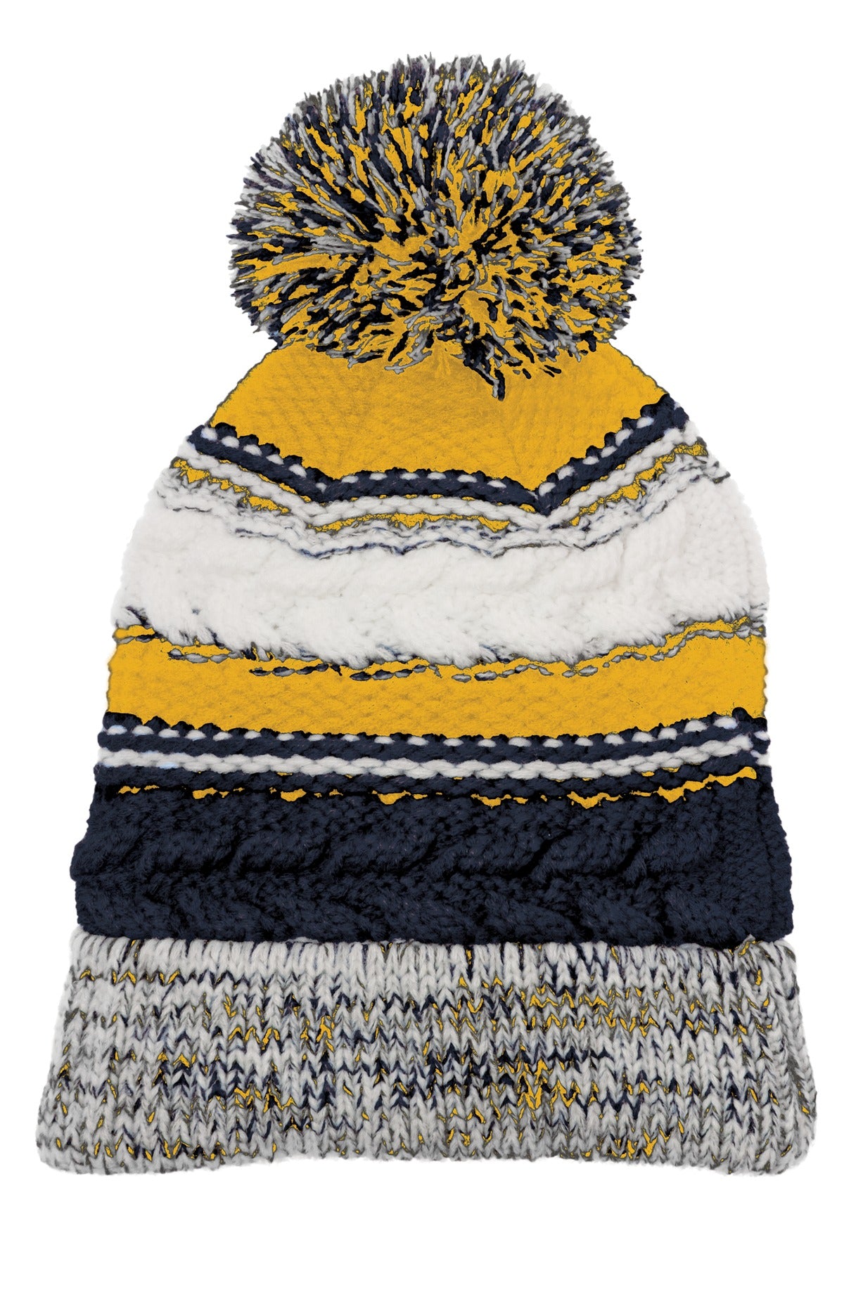 Sport-TekÂ® Pom Pom Team Beanie. STC21