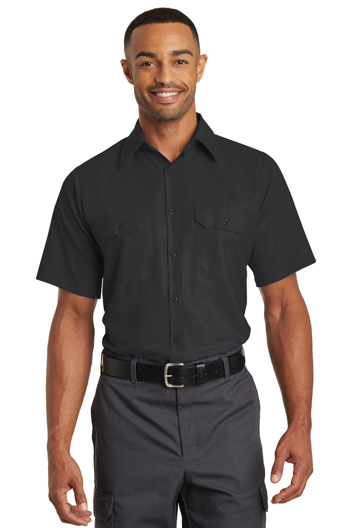 Red KapÂ® Short Sleeve Solid Ripstop Shirt. SY60
