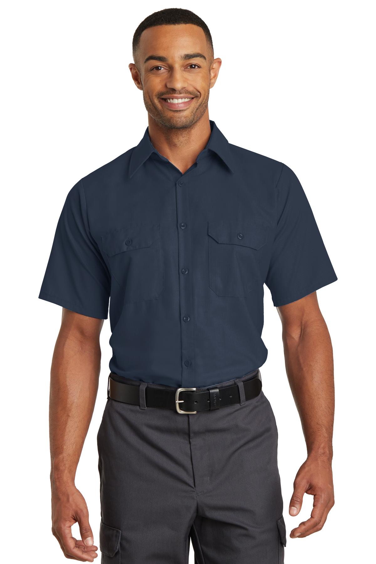 Red KapÂ® Short Sleeve Solid Ripstop Shirt. SY60
