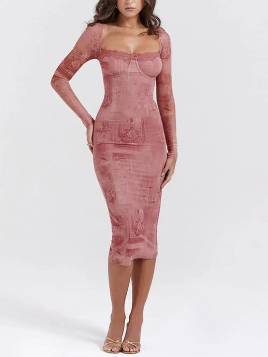 Summer Long Sleeveless Evening Dresses Luxury 2025 Woman Clothes Fashion Brithday Dress for Women Prom Gown Square Collar Robe