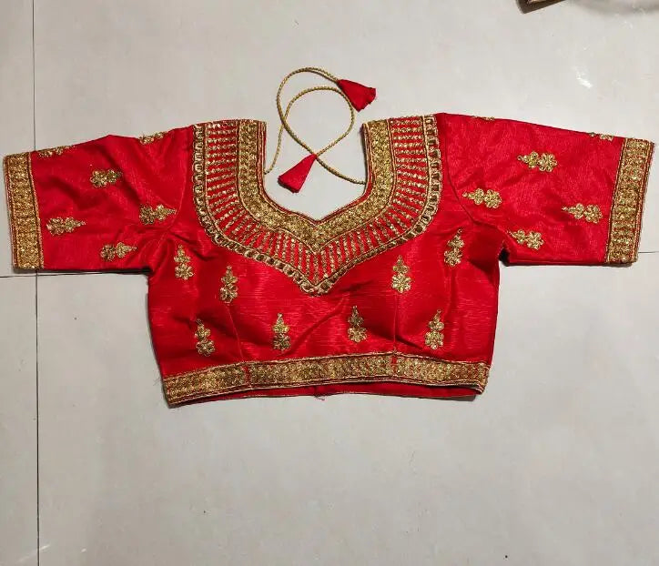 Camisa tradicional india tipo sari para mujer, verano, bordado con hilo dorado, estilo pakistaní, con diamantes de imitación.