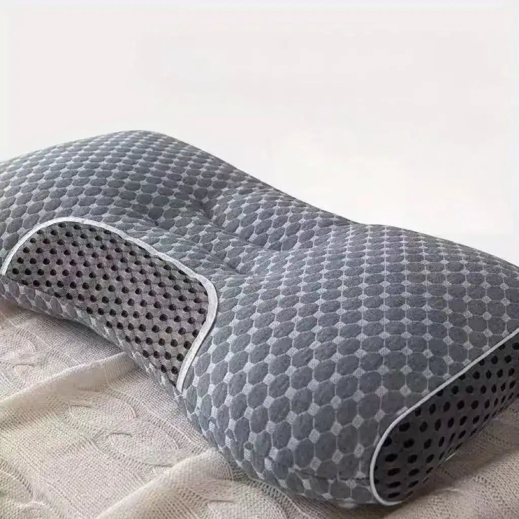 [Massage Neck Pillow] 2Pcs Soft Adjustable Ergonomic Knitted Massage Neck Pillow  Orthopedic Contour Support Pillow