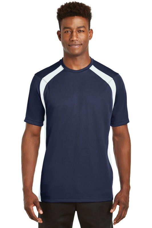 Sport-TekÂ® Dry ZoneÂ® Colorblock Crew. T478