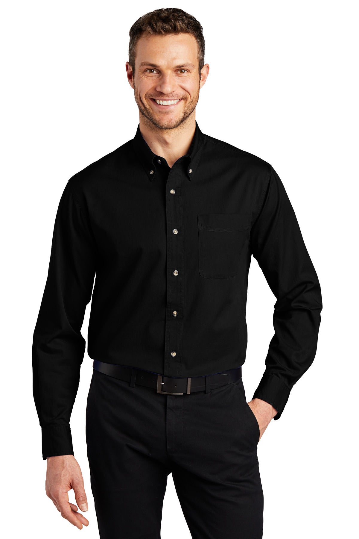 Port AuthorityÂ® Tall Long Sleeve Twill Shirt.  TLS600T