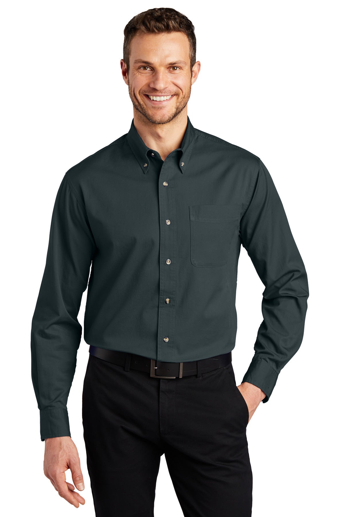 Port AuthorityÂ® Tall Long Sleeve Twill Shirt.  TLS600T