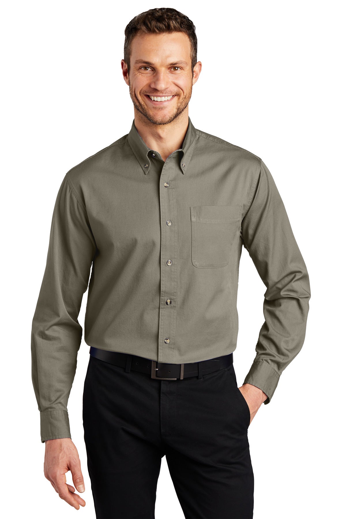 Port AuthorityÂ® Tall Long Sleeve Twill Shirt.  TLS600T