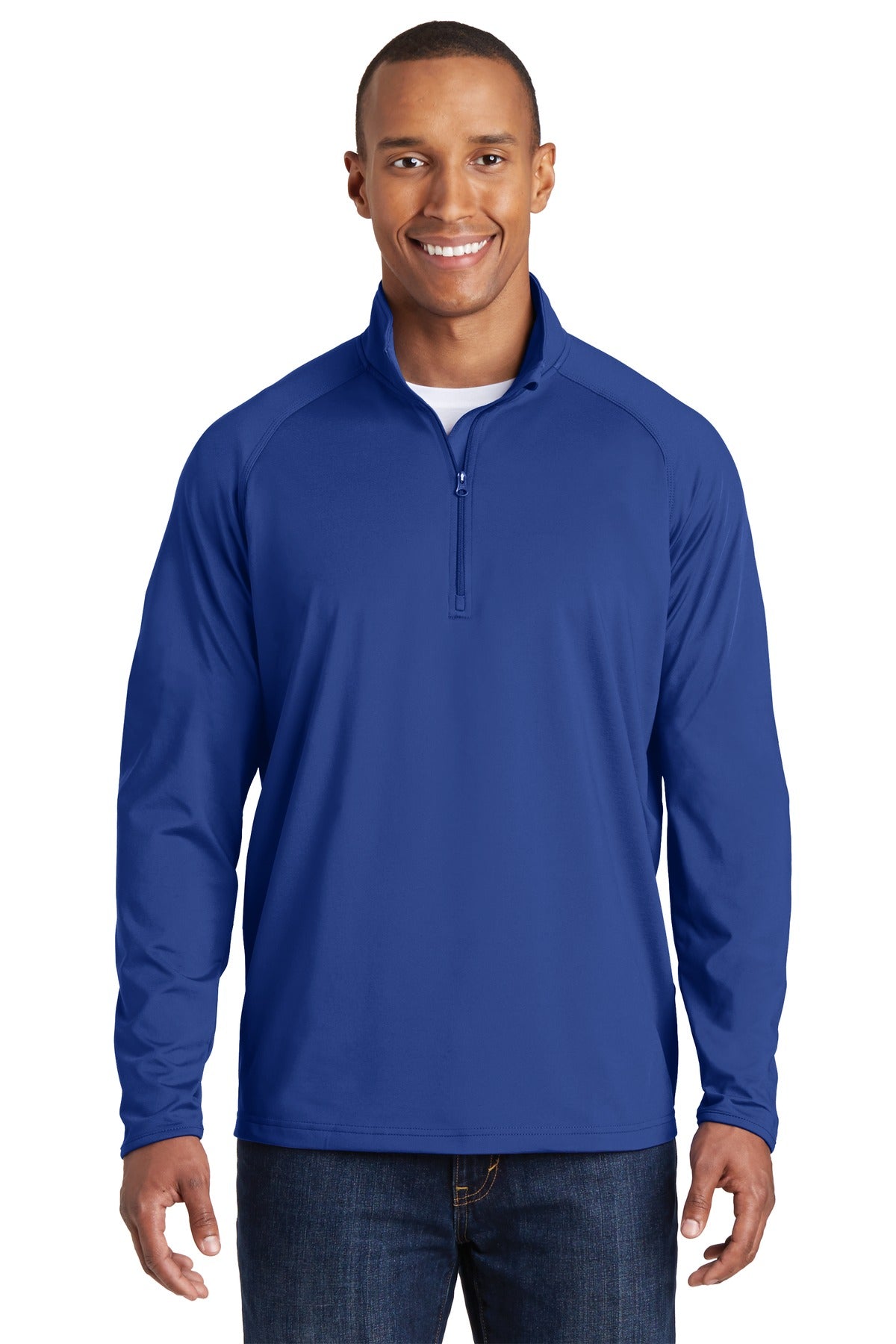 Sport-TekÂ® Tall Sport-WickÂ® Stretch 1/4-Zip Pullover. TST850