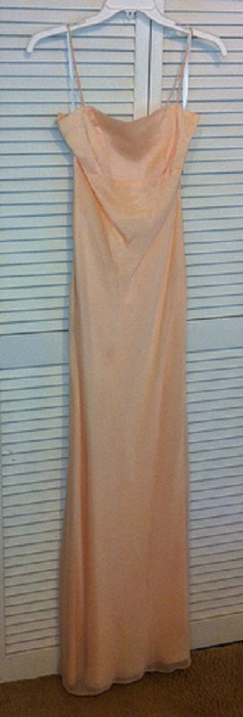 Vestido Watters &amp; Watters para mujer, de gasa, color melocotón, talla 6