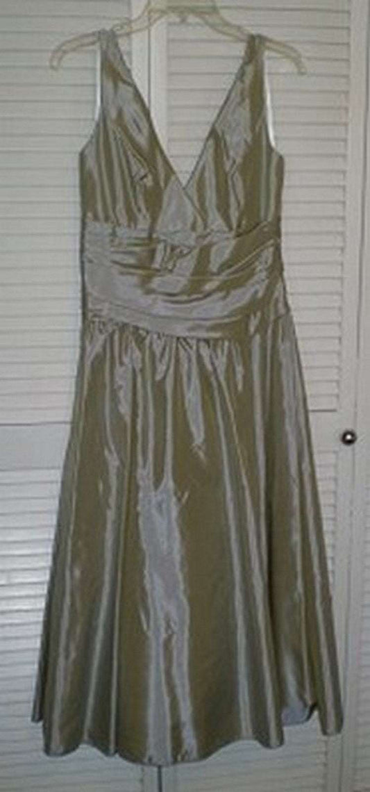 Watters & Watters Women Dress Taffeta Soft gray Lite Size 8
