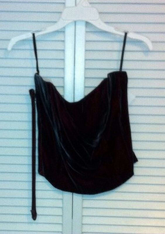 Watters & Watters Women Top Velvet Maroon Sleeveless Size 8