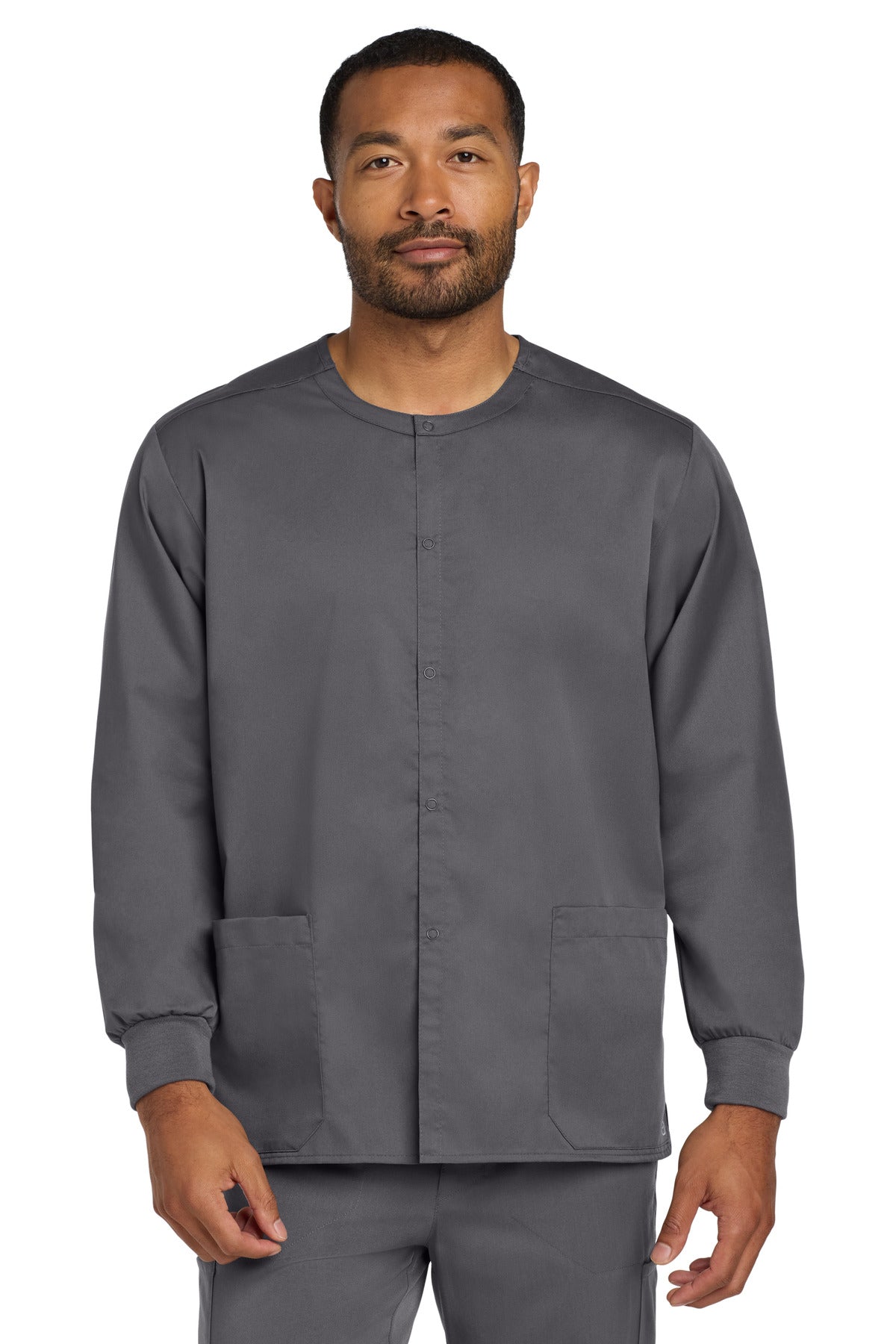 WinkÂ® Unisex WorkFlex Snap-Front Scrub Jacket WW3080