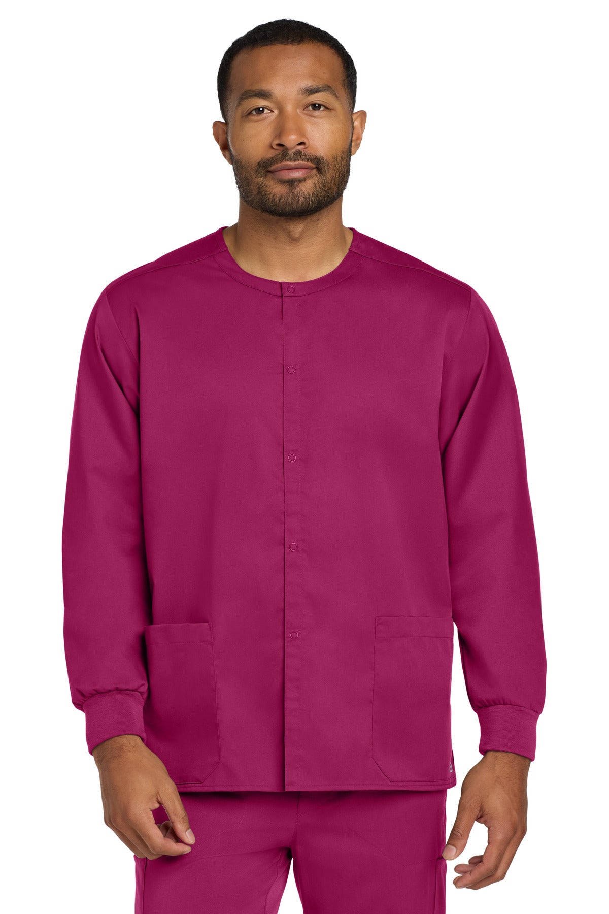 WinkÂ® Unisex WorkFlex Snap-Front Scrub Jacket WW3080